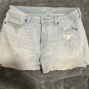 Old Navy Light Blue Distressed Jean Shorts